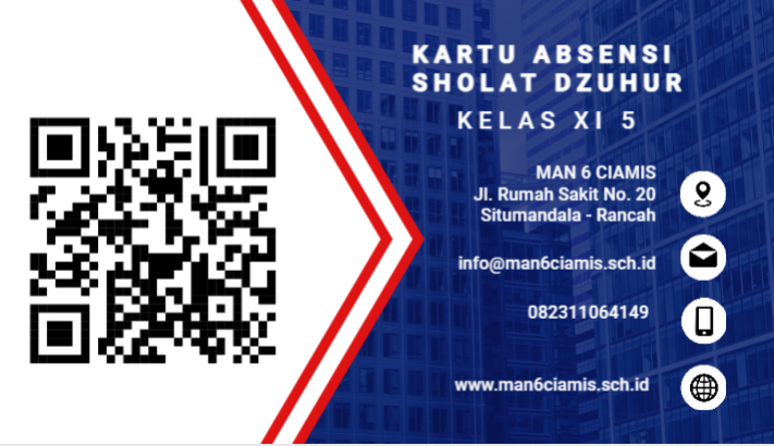 Launching Kartu Absensi Sholat Dzuhur Berbasis QR di MAN 6 Ciamis